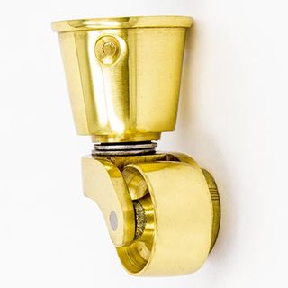 Vintage Brass ROUND CUP Castor 38mm
